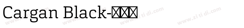 Cargan Black字体转换